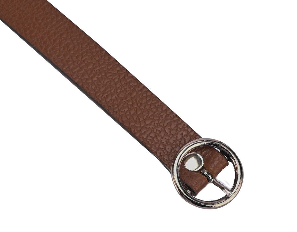 Metal Accent Leather Belt