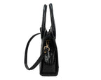 Genuine Leather Crocodile Finish Handbag