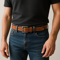 Men's Casual Leather dual colour Belt