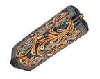 Leather Clutch Floral Wallet