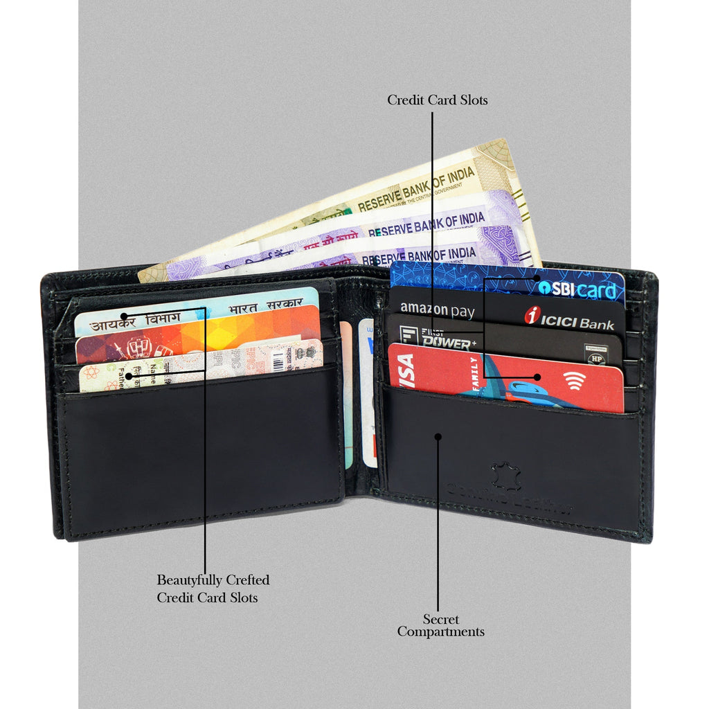 Genuine LeatherBlack Wallet