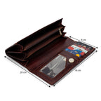 Ladies Medium Flap Leather Clutch Wallet