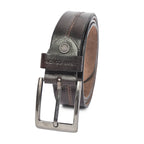 Men's Genuine Leather Dark Brown Belt