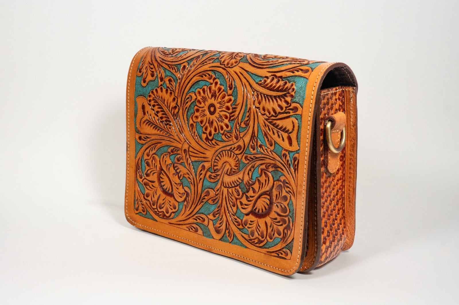 Hand-Tooled Genuine Leather Ladies Handbag – Timeless Craft, Modern Elegance
