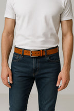 Men's Genuine Leather brown Belt
